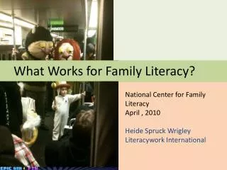 What Works for Family Literacy?