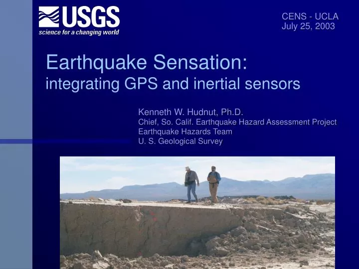 earthquake sensation integrating gps and inertial sensors