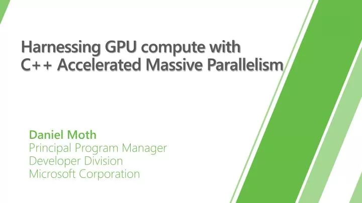 harnessing gpu compute with c accelerated massive parallelism