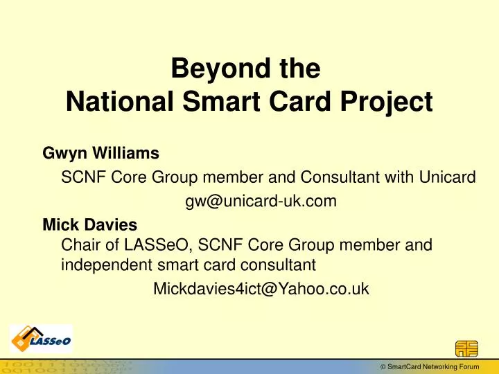 beyond the national smart card project
