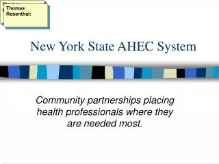 New York State AHEC System