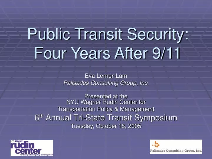 public transit security four years after 9 11