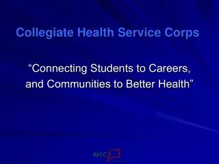 Collegiate Health Service Corps