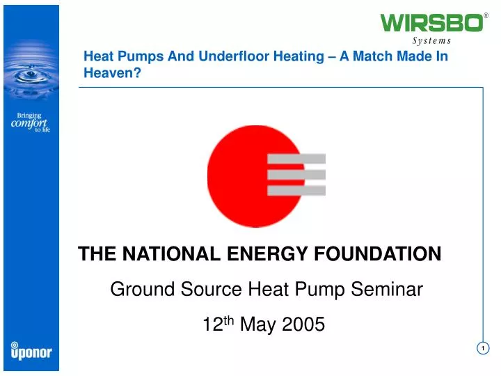 heat pumps and underfloor heating a match made in heaven