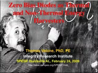 Zero Bias Diodes as Thermal and Non-Thermal Energy Harvesters