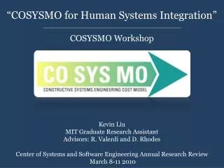 COSYSMO Workshop