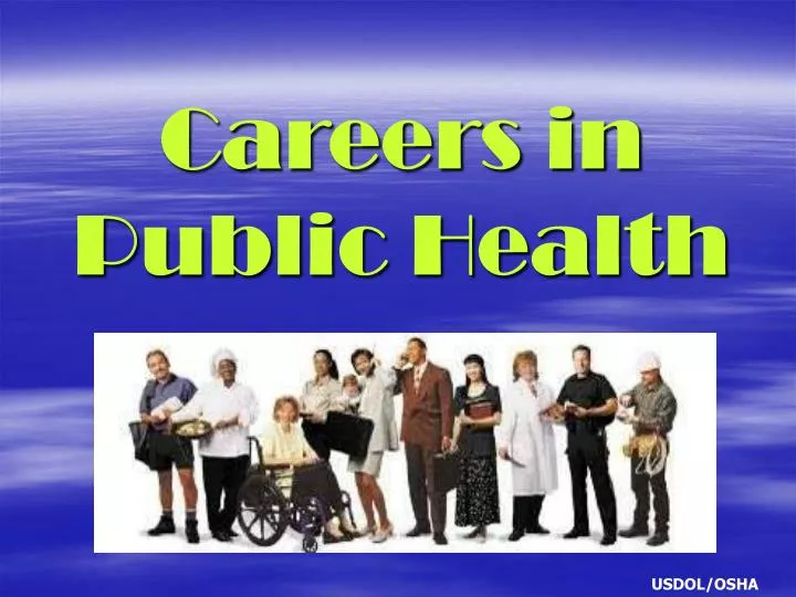 careers in public health
