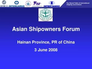 Asian Shipowners Forum