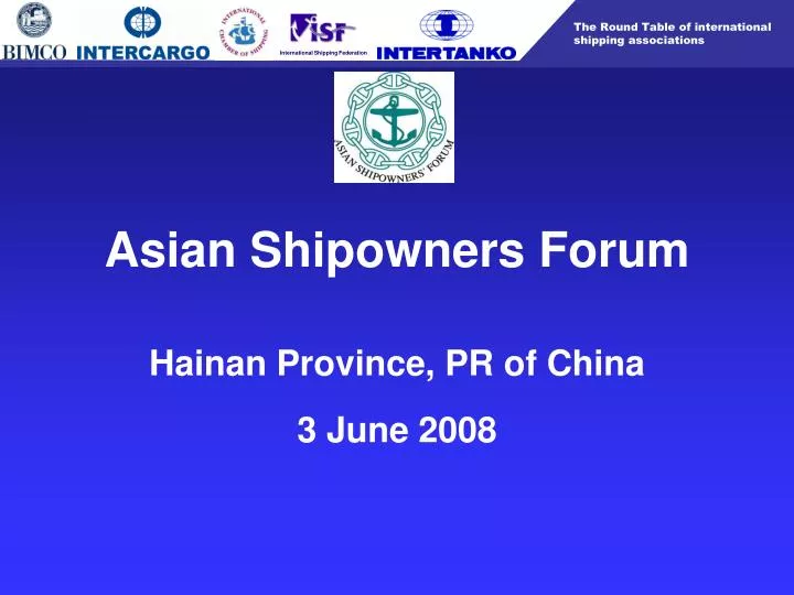 asian shipowners forum