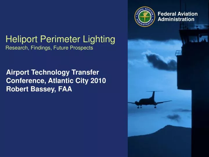 heliport perimeter lighting research findings future prospects