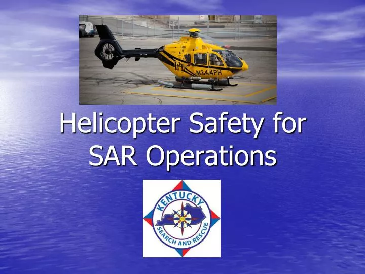 helicopter safety for sar operations