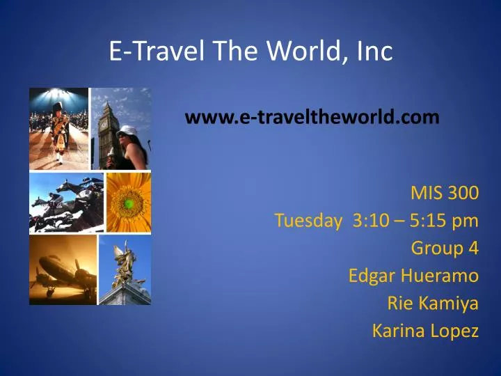 e travel the world inc