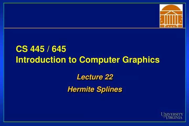 cs 445 645 introduction to computer graphics