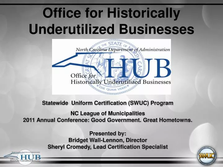 office for historically underutilized businesses