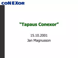 “Tapaus Conexor”