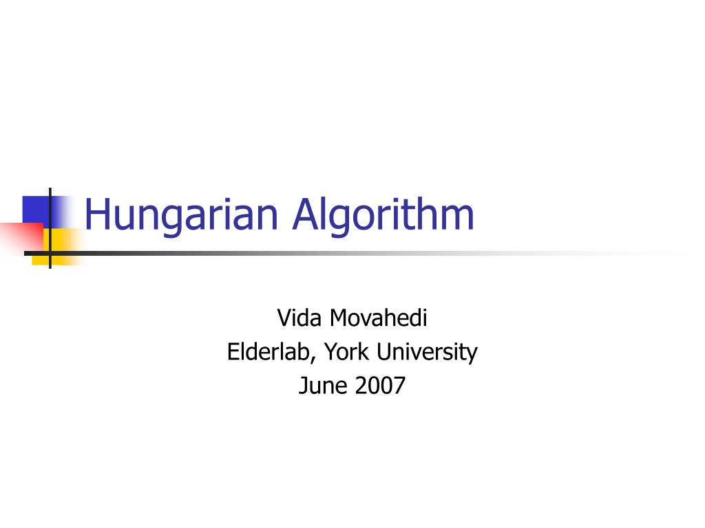 PPT - Hungarian Algorithm PowerPoint Presentation, free download - ID ...