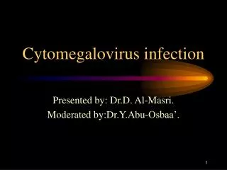 Cytomegalovirus infection