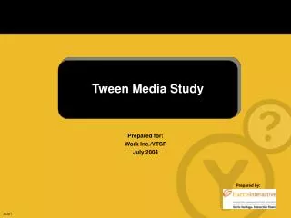 Tween Media Study