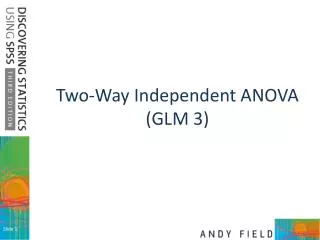 Two-Way Independent ANOVA (GLM 3)