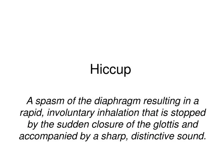 hiccup