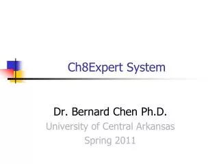 Ch8Expert System
