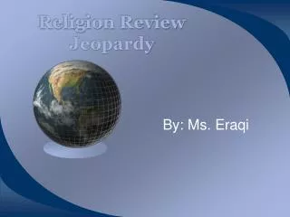 Religion Review Jeopardy