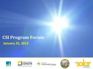 CSI Program Forum