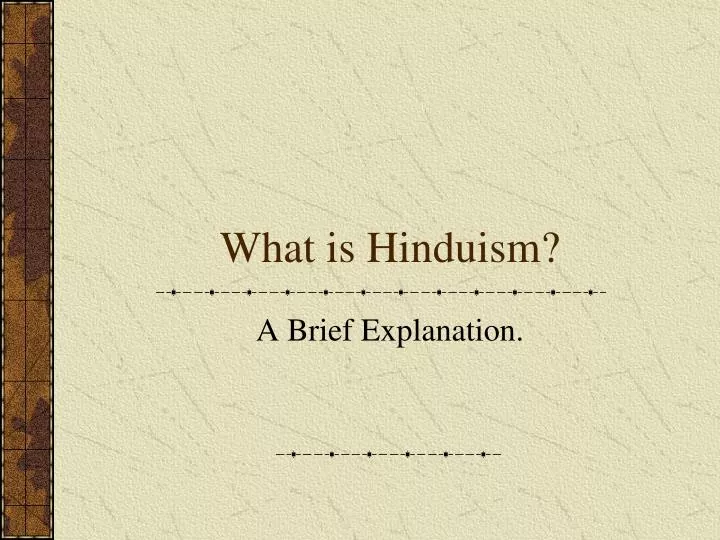 what is hinduism