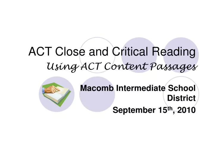 act close and critical reading using act content passages