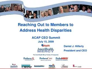 Reaching Out to Members to Address Health Disparities