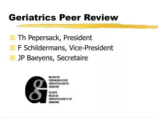 Geriatrics Peer Review