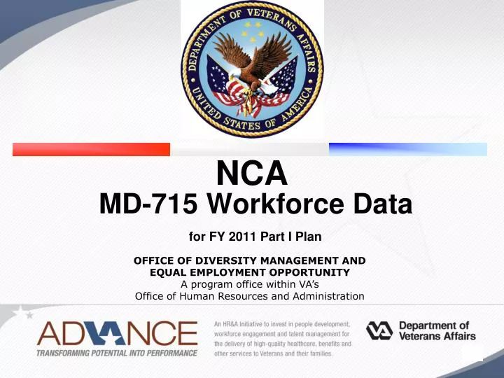 nca md 715 workforce data for fy 2011 part i plan