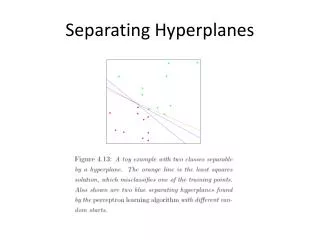 separating hyperplanes
