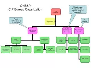 OHS&amp;P CIP Bureau Organization