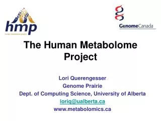 The Human Metabolome Project