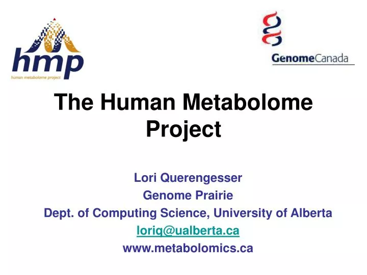 the human metabolome project