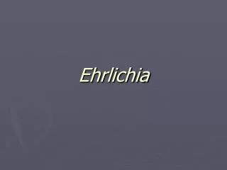 ehrlichia