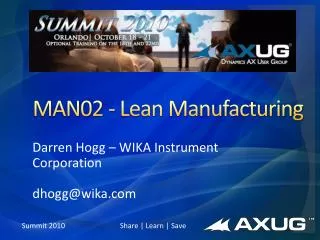 MAN02 - Lean Manufacturing