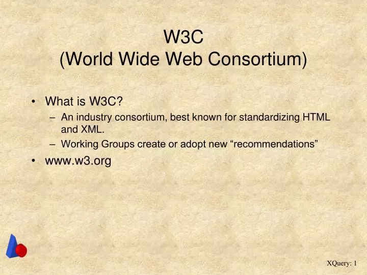 w3c world wide web consortium