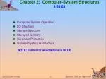Chapter 2: Computer-System Structures 1/31/03 - slide 1