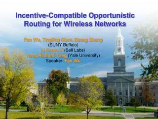 Incentive-Compatible Opportunistic Routing for Wireless Networks
