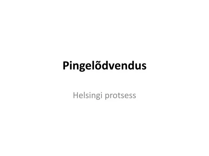 pingel dvendus