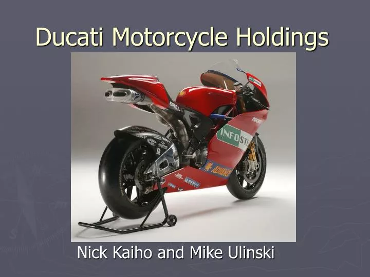ducati motorcycle holdings