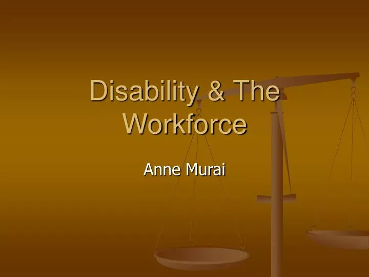 disability the workforce