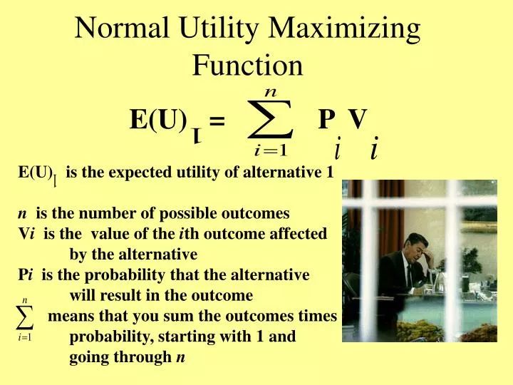normal utility maximizing function