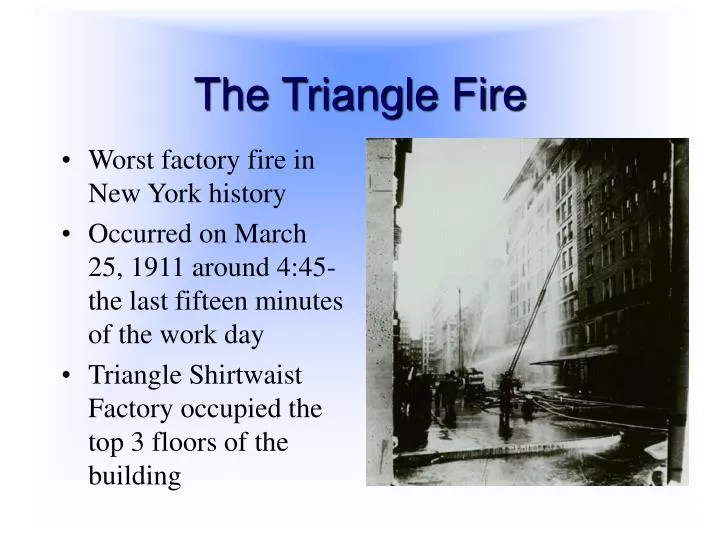 the triangle fire