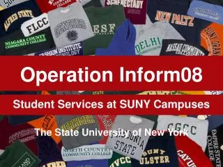 Student Services at SUNY Campuses
