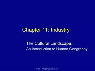 Chapter 11: Industry