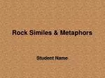 Rock Similes &amp; Metaphors - slide 1