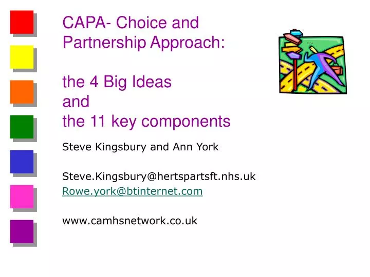 capa choice and partnership approach the 4 big ideas and the 11 key components